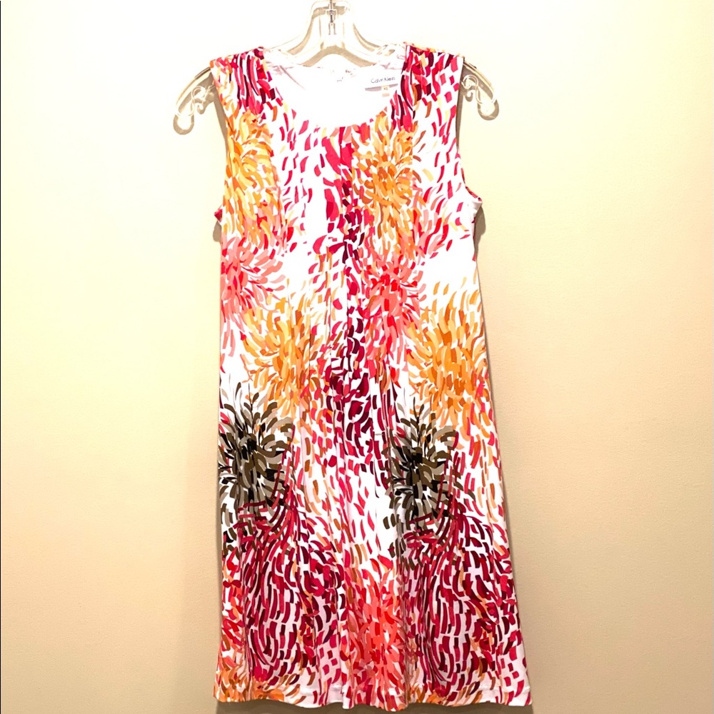 Calvin Klein pleated mini dress